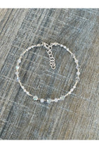 PULSERA CRISTALES Y BLANCO (J-11)