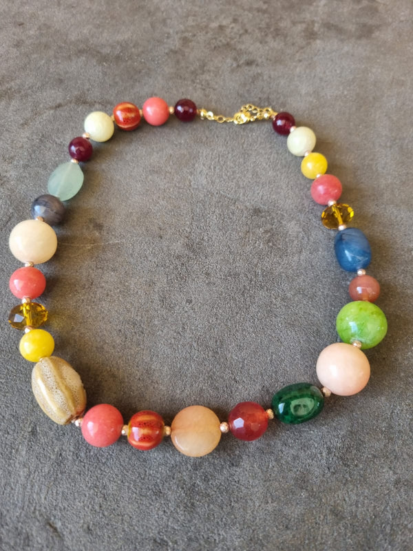Choker mix piedras (F19)