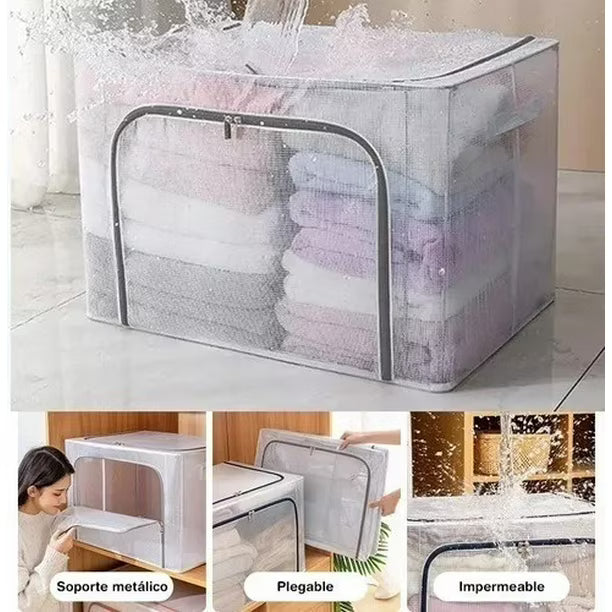 CAJA ORGANIZADORA DE ROPA PLEGABLE 66L