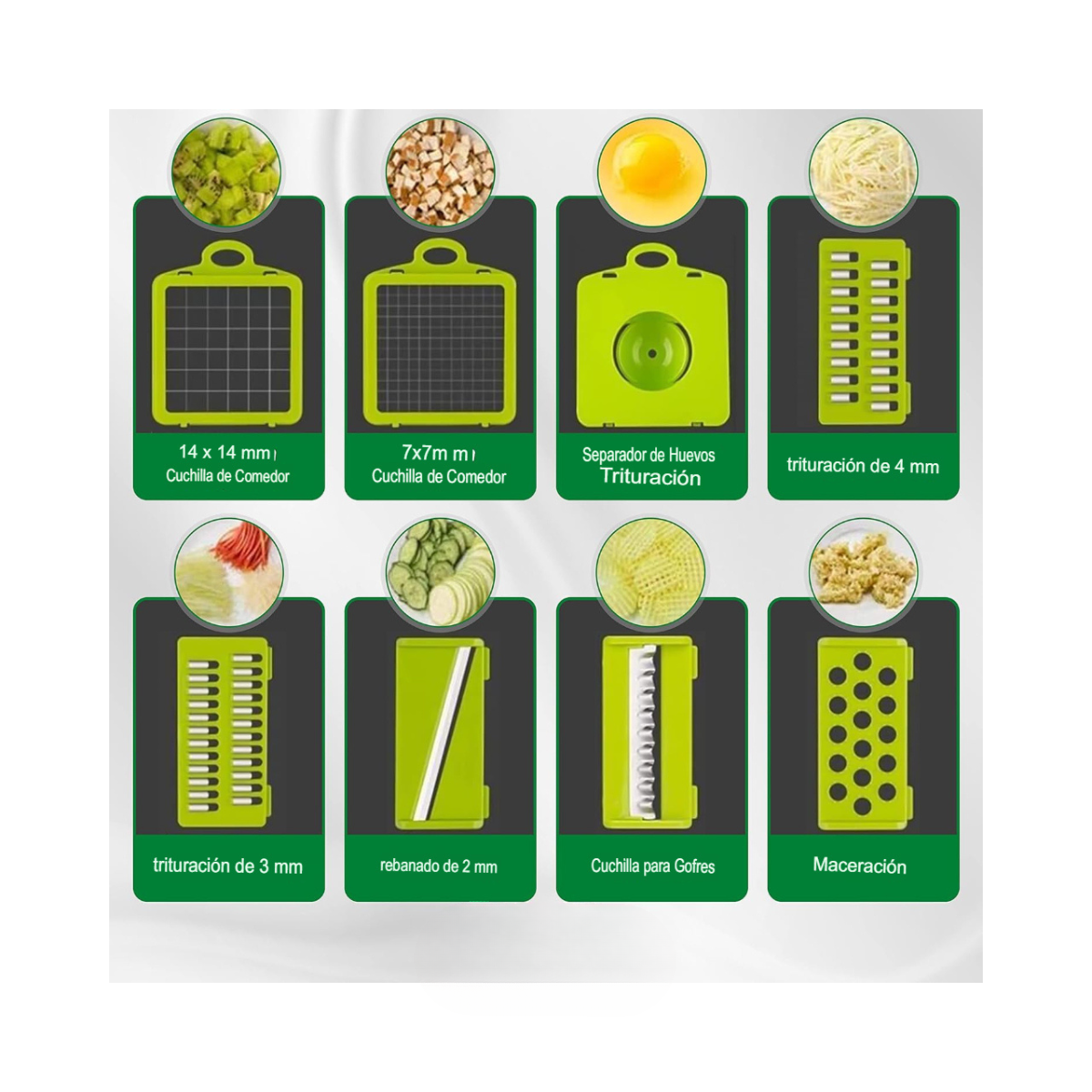 Cortador de Verduras 8 en 1